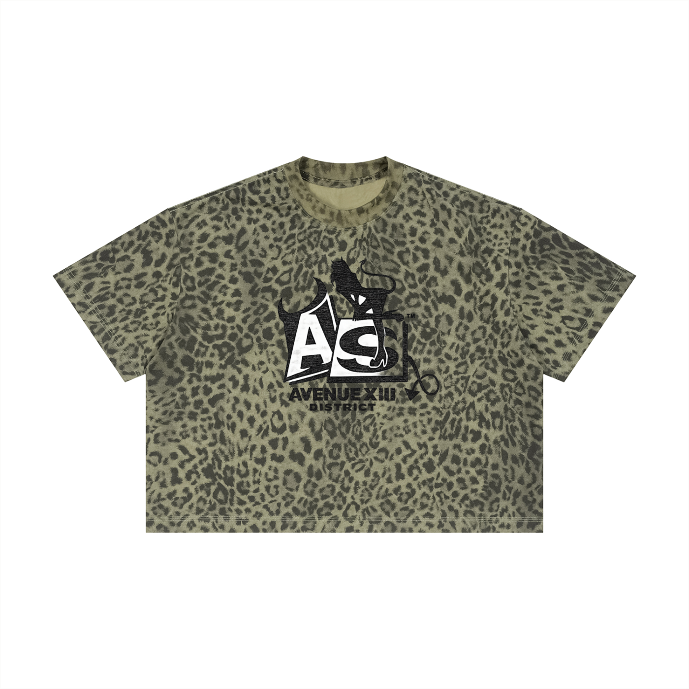 Avenue 13 District Unisex Leopard Print Shirt