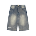 Avenue 13 Wash Baggy Denim Shorts