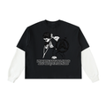I’m Boring Layered Contrast Sleeve T-Shirt