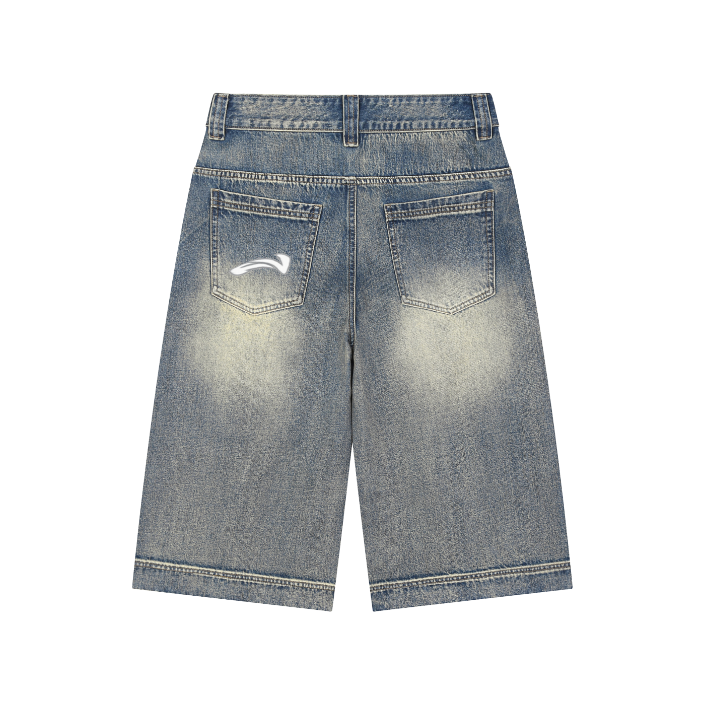 Avenue 13 Wash Baggy Denim Shorts