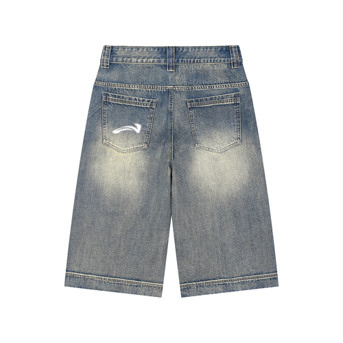 Avenue 13 Wash Baggy Denim Shorts
