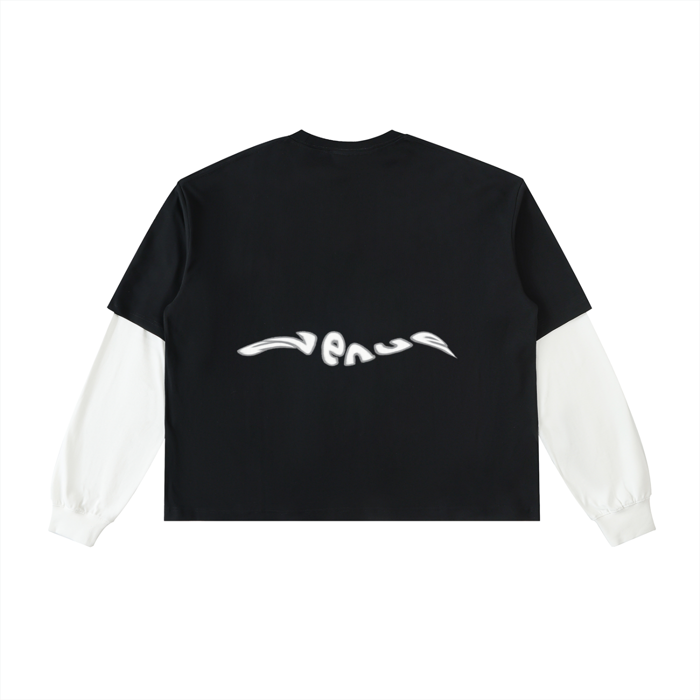 I’m Boring Layered Contrast Sleeve T-Shirt